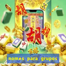 nomes para grupos de loteria no zap